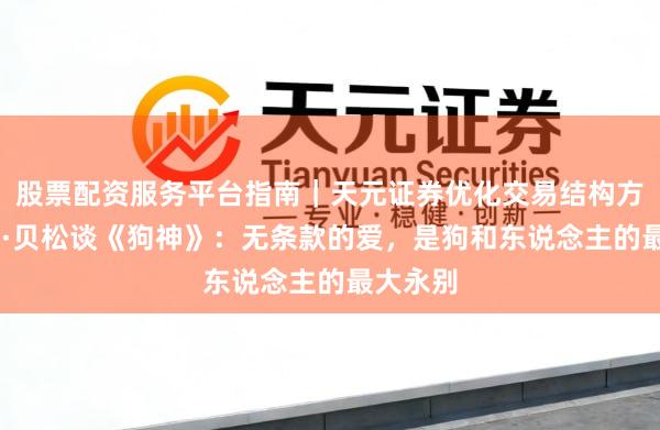 股票配资服务平台指南｜天元证券优化交易结构方案 吕克·贝松谈《狗神》：无条款的爱，是狗和东说念主的最大永别